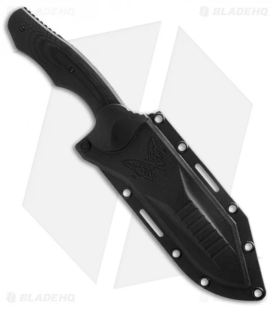 Benchmade 183BK Contego Fixed Blade Knife (4.97" Black) 2 Benchmade 183BK Contego Fixed Blade Knife (4.97" Black) - Image 2