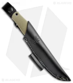 Benchmade 202 Leuku Fixed Blade Knife Ranger Green (5.19" Satin CPM-3V) 5 Benchmade 202 Leuku Fixed Blade Knife Ranger Green (5.19" Satin CPM-3V) -Benchmade Benchmade 202 Leuku Ranger Green Satin BHQ 111298 jr sheath