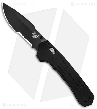 Benchmade 407SBK Vallation AXIS-Assist Knife Black (3.7" Black Serr) 1 Benchmade 407SBK Vallation AXIS-Assist Knife Black (3.7" Black Serr)