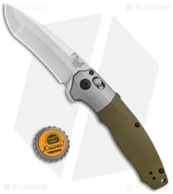 Benchmade 496 Vector AXIS-Assist Knife OD Green G-10 (3.6" Satin) 7 Benchmade 496 Vector AXIS-Assist Knife OD Green G-10 (3.6" Satin) -Benchmade Benchmade 496 Vector Assist OD green G 10 Satin BHQ 101194 jr bottlecap
