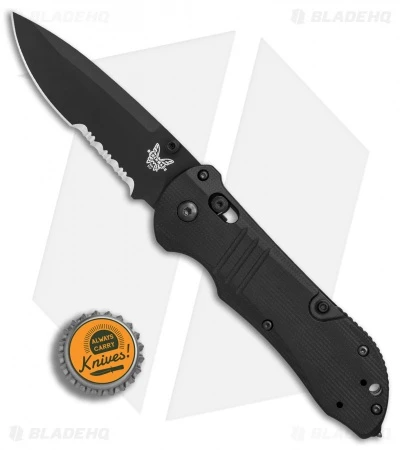Benchmade 917SBK Tactical Triage AXIS Lock Knife Black G-10 (3.4" Black Serr) 5 Benchmade 917SBK Tactical Triage AXIS Lock Knife Black G-10 (3.4" Black Serr) - Image 5