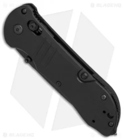 Benchmade 917SBK Tactical Triage AXIS Lock Knife Black G-10 (3.4" Black Serr) 7 Benchmade 917SBK Tactical Triage AXIS Lock Knife Black G-10 (3.4" Black Serr) -Benchmade Benchmade 917SBK Tactical Black G10 Black Serr BHQ 78783 er spine