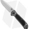 Benchmade 9750 Mini Coalition Automatic Knife Gray Al/Black G-10 (2.9" Satin)