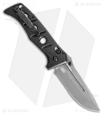 Benchmade Adamas AXIS Lock Knife Black G-10 (3.8" Gray Serr) 275SGY-1 2 Benchmade Adamas AXIS Lock Knife Black G-10 (3.8" Gray Serr) 275SGY-1 - Image 2