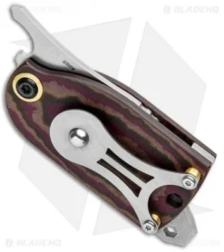 Benchmade Aller Fumée Friction Folder Knife Red Richlite (1.6" Satin) 381 6 Benchmade Aller Fumée Friction Folder Knife Red Richlite (1.6" Satin) 381 -Benchmade Benchmade Aller Fumee Friction Red Richlite Satin 381 BHQ 103602 jr side