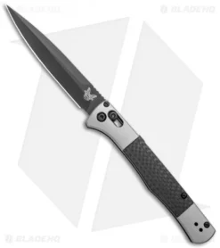 Benchmade Auto Fact AXIS Lock Knife Aluminum/CF (4" Black DLC) 4170BK