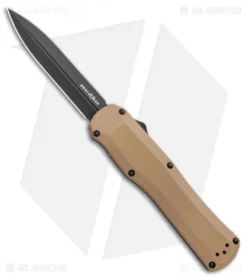 Benchmade Autocrat D/A OTF Automatic Knife Tan G-10 (3.71" Black) 3400BK-2