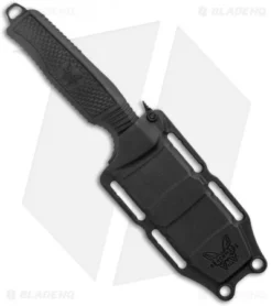 Benchmade H2O Fixed Blade Dive Knife Black Santoprene (3.5" Black Serr) 7 Benchmade H2O Fixed Blade Dive Knife Black Santoprene (3.5" Black Serr) -Benchmade Benchmade Black Fixed Blade Dive Knife 112SBK BLK Black Serr BHQ 123886 jr sheath 1