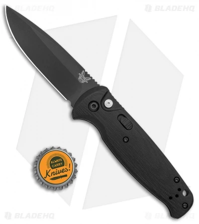 Benchmade CLA Drop Point Automatic Knife Black G-10 (3.4" Black) 4300BK 4 Benchmade CLA Drop Point Automatic Knife Black G-10 (3.4" Black) 4300BK - Image 4
