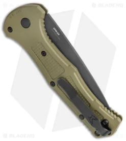 Benchmade Claymore Automatic Knife OD Green Grivory (3.6" Black) 9070BK-1 6 Benchmade Claymore Automatic Knife OD Green Grivory (3.6" Black) 9070BK-1 -Benchmade Benchmade Claymore Auto OD Green Grivory Black 9070BK 1 BHQ 137240 jr side