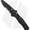Benchmade Claymore Automatic Knife Black Grivory (3.6" Black Serr) 9070SBK