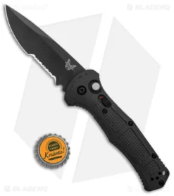 Benchmade Claymore Automatic Knife Black Grivory (3.6" Black Serr) 9070SBK 7 Benchmade Claymore Automatic Knife Black Grivory (3.6" Black Serr) 9070SBK -Benchmade Benchmade Claymore Auto Ranger Black Grivory Black Serr 9070SBK 1 BHQ 118570 jr bottlecap