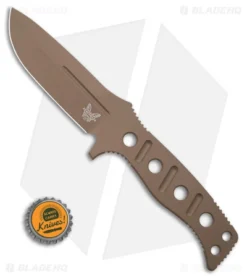 Benchmade Fixed Adamas Fixed Blade Knife Olive Paracord (4.2" FE) 375FE-1 -Benchmade Benchmade Fixed Adamas FBK Olive Paracord 4in FE BHQ 118578 td size
