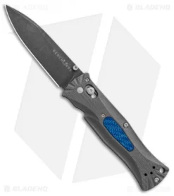 Benchmade Gold Class Pardue Knife W/Blue Twill G-10 (3.25" Acid SW) 531-132