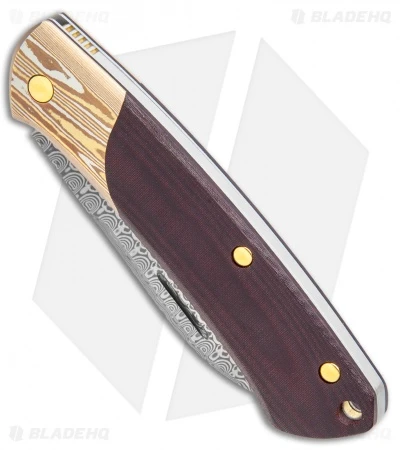 Benchmade Gold Class Proper Slip Joint Knife Black/Burgundy Micarta (2.8 Dama) 2 Benchmade Gold Class Proper Slip Joint Knife Black/Burgundy Micarta (2.8 Dama) - Image 2