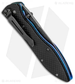 Benchmade Gold Class Sentinal LLK Liner Lock Knife (3.75" Damascus) 875-101 -Benchmade Benchmade Gold Class Sentinal LLK LL Damascus 875 101 BHQ 7730 jr side