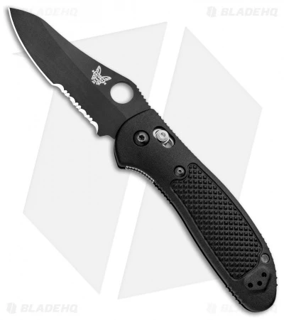 Benchmade Griptilian AXIS Lock Knife Black (3.45" Black Serr) 550SBKHG-154CM 1 Benchmade Griptilian AXIS Lock Knife Black (3.45" Black Serr) 550SBKHG-154CM