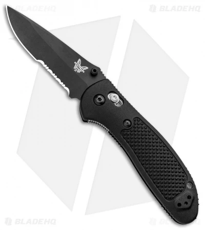Benchmade Griptilian AXIS Lock Knife Black (3.45" Black Serr) 551SBK-S30V 1 Benchmade Griptilian AXIS Lock Knife Black (3.45" Black Serr) 551SBK-S30V