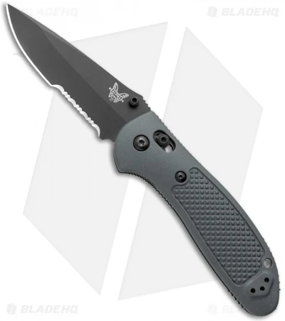 Benchmade Griptilian AXIS Lock Knife Gray (3.45" Black Serr) 551SBKGRY-S30V 1 Benchmade Griptilian AXIS Lock Knife Gray (3.45" Black Serr) 551SBKGRY-S30V