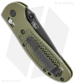 Benchmade Griptilian AXIS Lock Knife Olive Drab (3.45" Black Serr) 551SBKOD-S30V 6 Benchmade Griptilian AXIS Lock Knife Olive Drab (3.45" Black Serr) 551SBKOD-S30V -Benchmade Benchmade Griptilian AXIS Lock Olive Drab Black Serr 551SBKOD S30V BHQ 3335 jr side