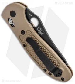 Benchmade Griptilian 550BKSN Knife - Sand | Black S30V -Benchmade Benchmade Griptilian Axis Lock Sand Black 550BKSN BHQ 92482 jr side