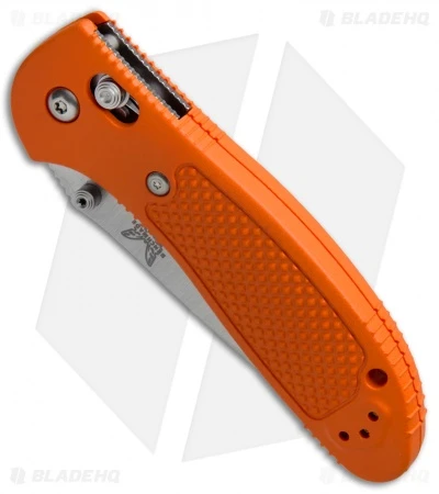 Benchmade Griptilian AXIS Lock Knife Orange (3.45" Satin Serr) 551SH2O 2 Benchmade Griptilian AXIS Lock Knife Orange (3.45" Satin Serr) 551SH2O - Image 2