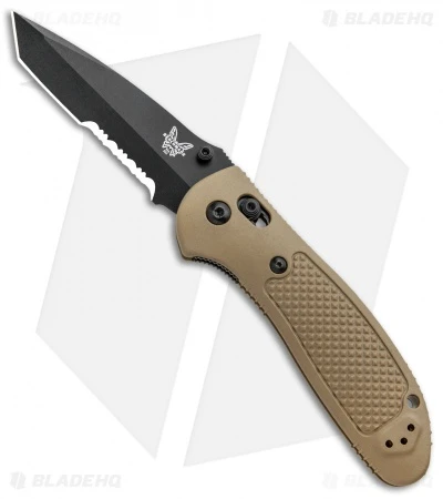 Benchmade Griptilian Tanto Knife Sand (3.45" Black Serr) 553SBKSN-154CM 1 Benchmade Griptilian Tanto Knife Sand (3.45" Black Serr) 553SBKSN-154CM