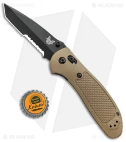 Benchmade Griptilian Tanto AXIS Lock Knife Sand (3.45" Black Serr) 553SBKSN-S30V -Benchmade Benchmade Griptilian Tanto AXIS Lock Sand Black Serr 553SBKSN S30V BHQ 0673 jr bottlecap