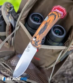 Benchmade Grizzly Creek Axis Lock Knife Orange/Black G10 (3.5" Satin) 15060-1801 -Benchmade Benchmade Grizzly Creek Axis Lock Knife Orange Black G10 Satin 15060 1801 BHQ 88091 kp binos web