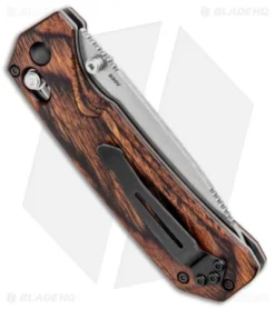 Benchmade Grizzly Creek Folder AXIS Lock Knife W/ Hook (3.5" Satin) 15060-2 7 Benchmade Grizzly Creek Folder AXIS Lock Knife W/ Hook (3.5" Satin) 15060-2 -Benchmade Benchmade Grizzly Creek Folder Wood AXIS Lock Gut Hook 15060 2 BHQ 21346 jr side