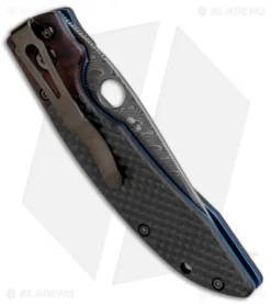 Benchmade Mini-AFCK Gold Class Knife 812-101 (3.19" Damascus) #03 6 Benchmade Mini-AFCK Gold Class Knife 812-101 (3.19" Damascus) #03 -Benchmade Benchmade Mini AFCK Gold class 812 101 Damascus 3 BHQ 8291 jr side