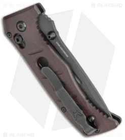 Benchmade Mini Adamas AXIS Lock Knife Burgundy Micarta (3.3" Black) 273BK-2201 6 Benchmade Mini Adamas AXIS Lock Knife Burgundy Micarta (3.3" Black) 273BK-2201 -Benchmade Benchmade Mini Adamas AXIS Lock Burgundy Red Micarta Black 273BK 2201 BHQ 137347 jr side