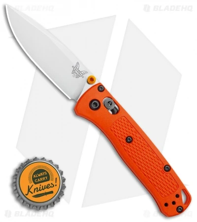 Benchmade Mini Bugout AXIS Lock Knife Orange (2.875" Satin) 533 4 Benchmade Mini Bugout AXIS Lock Knife Orange (2.875" Satin) 533 - Image 4