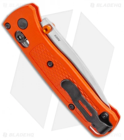 Benchmade Mini Bugout AXIS Lock Knife Orange (2.875" Satin) 533 3 Benchmade Mini Bugout AXIS Lock Knife Orange (2.875" Satin) 533 - Image 3