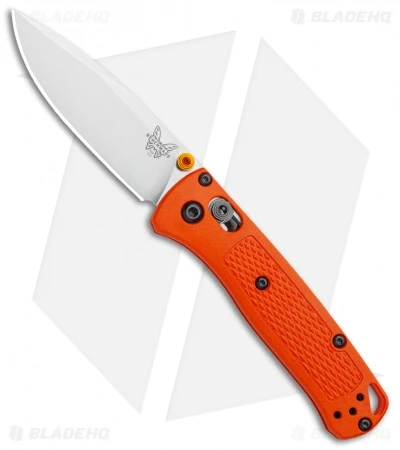 Benchmade Mini Bugout AXIS Lock Knife Orange (2.875" Satin) 533 1 Benchmade Mini Bugout AXIS Lock Knife Orange (2.875" Satin) 533