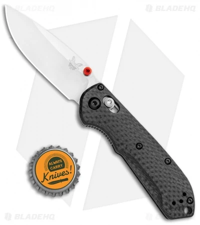 Benchmade Mini Freek AXIS Lock Knife Carbon Fiber S90V (3" Stonewash) 565-1 4 Benchmade Mini Freek AXIS Lock Knife Carbon Fiber S90V (3" Stonewash) 565-1 - Image 4