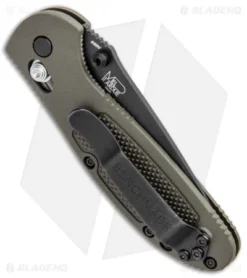 Benchmade Mini Griptilian AXIS Lock Knife OD Green (2.91" Black Serr) S30V 6 Benchmade Mini Griptilian AXIS Lock Knife OD Green (2.91" Black Serr) S30V -Benchmade Benchmade Mini Griptilian AXIS Lock Olive Drab Black Serr 556SBKOD S30V BHQ 2496 jr side