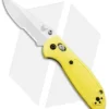 Benchmade Mini Griptilian AXIS Lock Knife Yellow (2.91" Satin Serr) 556S-YEL