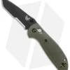 Benchmade Mini Griptilian OD Green Tanto Knife (2.91" Black Serr) 557SBKOD