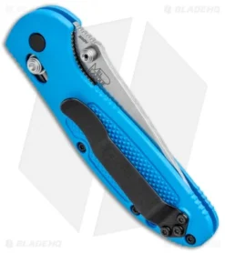 Benchmade Mini Griptilian AXIS Lock Knife Blue (2.91" Satin) 556-BLU-S30V 6 Benchmade Mini Griptilian AXIS Lock Knife Blue (2.91" Satin) 556-BLU-S30V -Benchmade Benchmade Mini Griptilian AXIs Lock Blue 556 BLU S30V BHQ 3563 jr side
