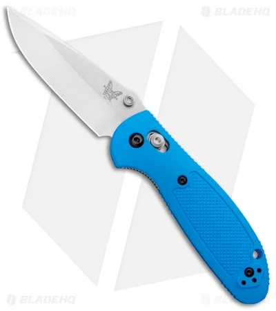 Benchmade Mini Griptilian AXIS Lock Knife Blue (2.91" Satin) 556-BLU-S30V 1 Benchmade Mini Griptilian AXIS Lock Knife Blue (2.91" Satin) 556-BLU-S30V