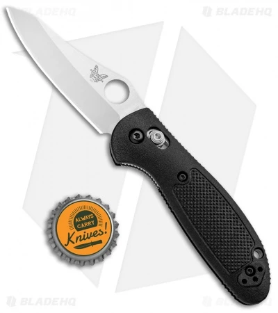 Benchmade Mini Griptilian Axis Lock Knife Black (2.91" Satin S30V) 555 4 Benchmade Mini Griptilian Axis Lock Knife Black (2.91" Satin S30V) 555 - Image 4