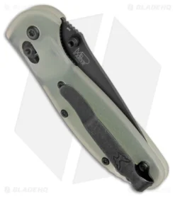 Benchmade Mini Griptilian Limited Edition AXIS Knife Jade G-10 (2.9" Black M4) -Benchmade Benchmade Mini Griptilian Jade G 10 AXIS Lock Black BHQ 174372 jr side