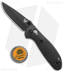 Benchmade Mini Griptilian AXIS Lock Knife Black (2.91" Black) D2 7 Benchmade Mini Griptilian AXIS Lock Knife Black (2.91" Black) D2 -Benchmade Benchmade Mini Griptilian Manual Axis Lock D2 Black Black 556BKD2 BHQ 98823 jr bottlecap