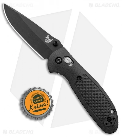 Benchmade Mini Griptilian AXIS Lock Knife Black (2.91" Black) D2 4 Benchmade Mini Griptilian AXIS Lock Knife Black (2.91" Black) D2 - Image 4