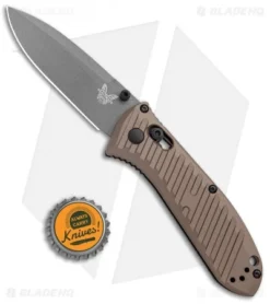 Benchmade Mini Presidio II Manual Knife Bronze Aluminum (3.2" Gray) 575GY- 2001 -Benchmade Benchmade Mini Presidio II Auto Bronze Aluminum Gray 575GY 2001 BHQ 104905 jr bottlecap