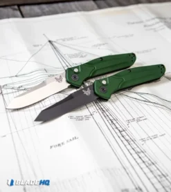 Benchmade Osborne 9400 Automatic Knife Green Aluminum (3.4" Satin) 11 Benchmade Osborne 9400 Automatic Knife Green Aluminum (3.4" Satin) -Benchmade Benchmade Osborne 9400 Automatic Knife Green Aluminum Black BHQ 113245 kp plan web