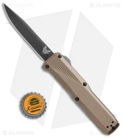 Benchmade 4600DLC-1 Phaeton D/A OTF Automatic Knife FDE (3.45" Black DLC) 7 Benchmade 4600DLC-1 Phaeton D/A OTF Automatic Knife FDE (3.45" Black DLC) -Benchmade Benchmade Phaeton DA OTF FDE Black DLC 4600DLC 1 BHQ 51640 jr bottlecap 2