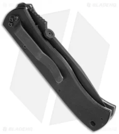 Rare Benchmade 970SBT Emerson CQC7 Liner Lock Knife (3.25" Black Serr) 6 Rare Benchmade 970SBT Emerson CQC7 Liner Lock Knife (3.25" Black Serr) -Benchmade Benchmade Rare Emerson CQC7 LL Black Serr 970SBT BHQ 35740 jr side