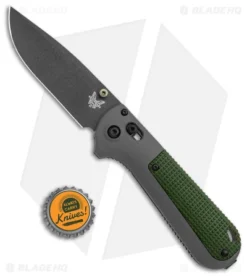 Benchmade Redoubt AXIS Lock Knife Green/Gray Grivory (3.6" Cerakote) 430BK -Benchmade Benchmade Redoubt AXIS Lock Green Gray Grivory Cerakote BHQ 137275 jr bottlecap